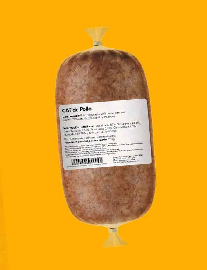 GuauandCat Menú COCINADO Pollo 200 g para Gatos - Imagen 3