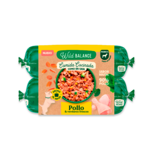 Wild Balance Menú COCINADO de POLLO con Verduras 1,3 kg para Perros