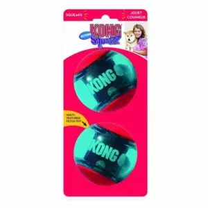 Kong 2 Pelotas ACTION SQUEEZZ Roja y Azul (con Sonido) para Perros