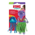Kong Pack 2 Juguetes Tropics GATA HAWAIANA Y MEDUSA (3x15x13cm aprox) para Gatos