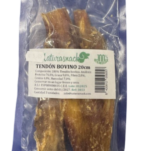 Naturasnack Snacks TENDÓN BOVINO 20 cm (3 uds) para Perros