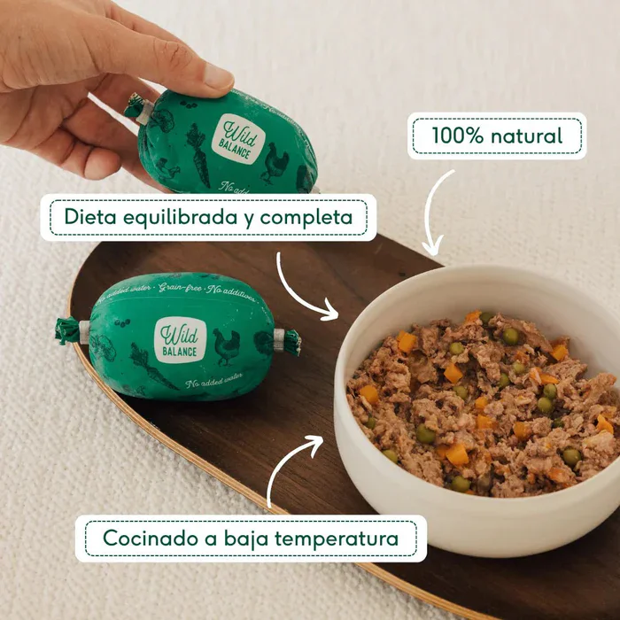Wild Balance Menú COCINADO de POLLO con verduras 1,2 kg para Gatos - Imagen 5