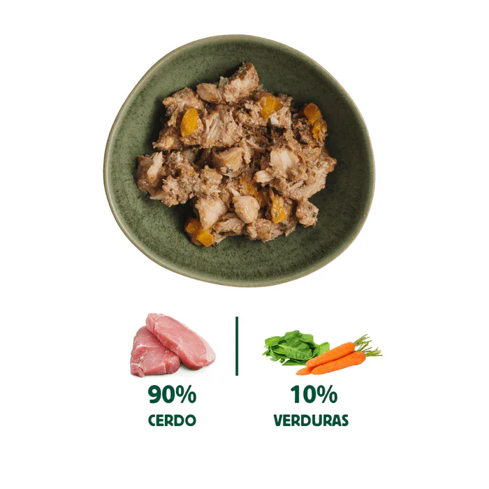 Wild Balance Comida HÚMEDA Completa - LATA CERDO y Verduras (Filosofía BARF) 120 g para Gatos - Imagen 6
