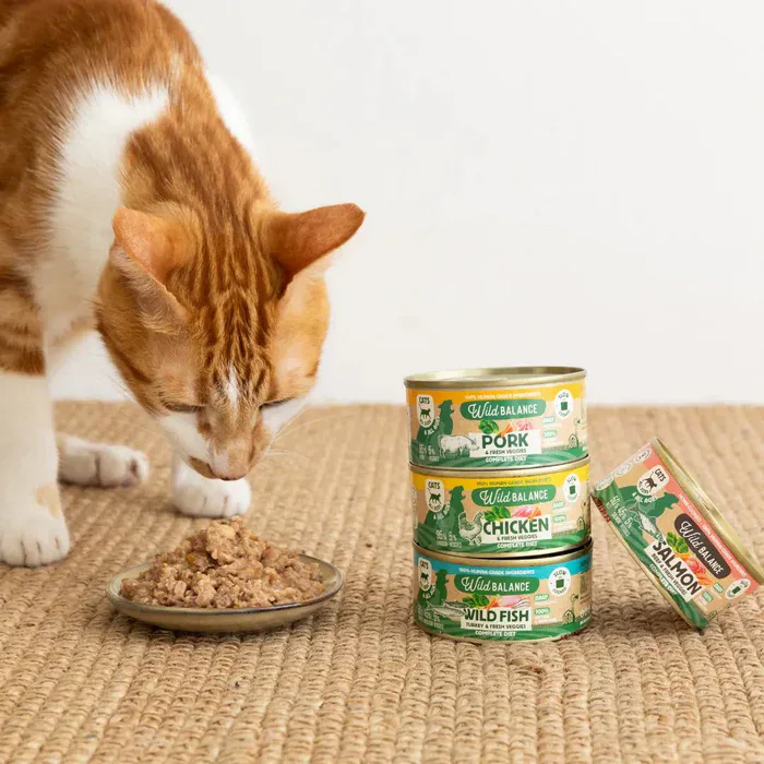 Wild Balance Comida HÚMEDA Completa - LATA POLLO y Verduras (Filosofía BARF) 120 g para Gatos - Imagen 4