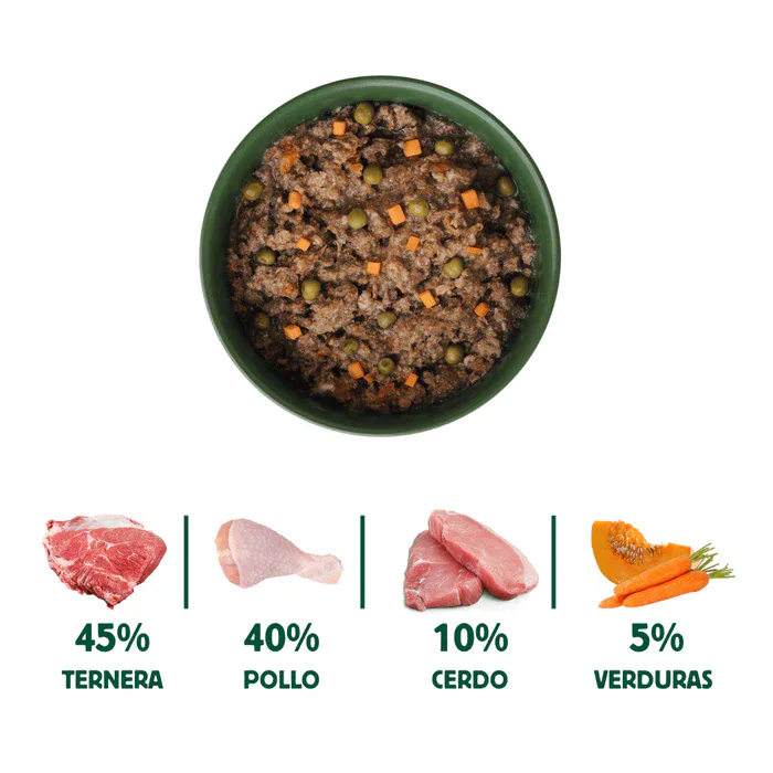 Wild Balance Comida HÚMEDA Completa - LATA RAGUT Tradicional TERNERA y POLLO con Verduras (Recetas Chef) 80 g para Gatos - Imagen 5