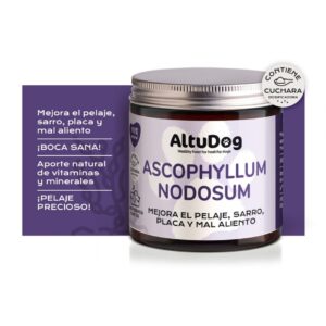 Altudog Suplemento ALGAS MARINAS Ascophyllum Nodosum BIO (Acentúa color Pelaje) 150 g para Perros y Gatos