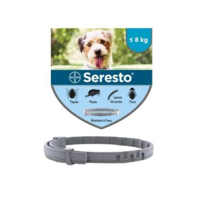 Seresto 1 Collar Antiparasitario (Pulgas y Garrapatas) 38 cm para Perros menores de 8 Kg