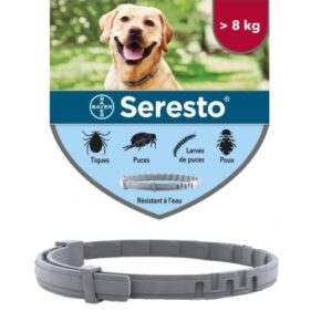 Seresto 1 Collar Antiparasitario (Pulgas y Garrapatas) 70 cm para Perros mayores de 8 kg