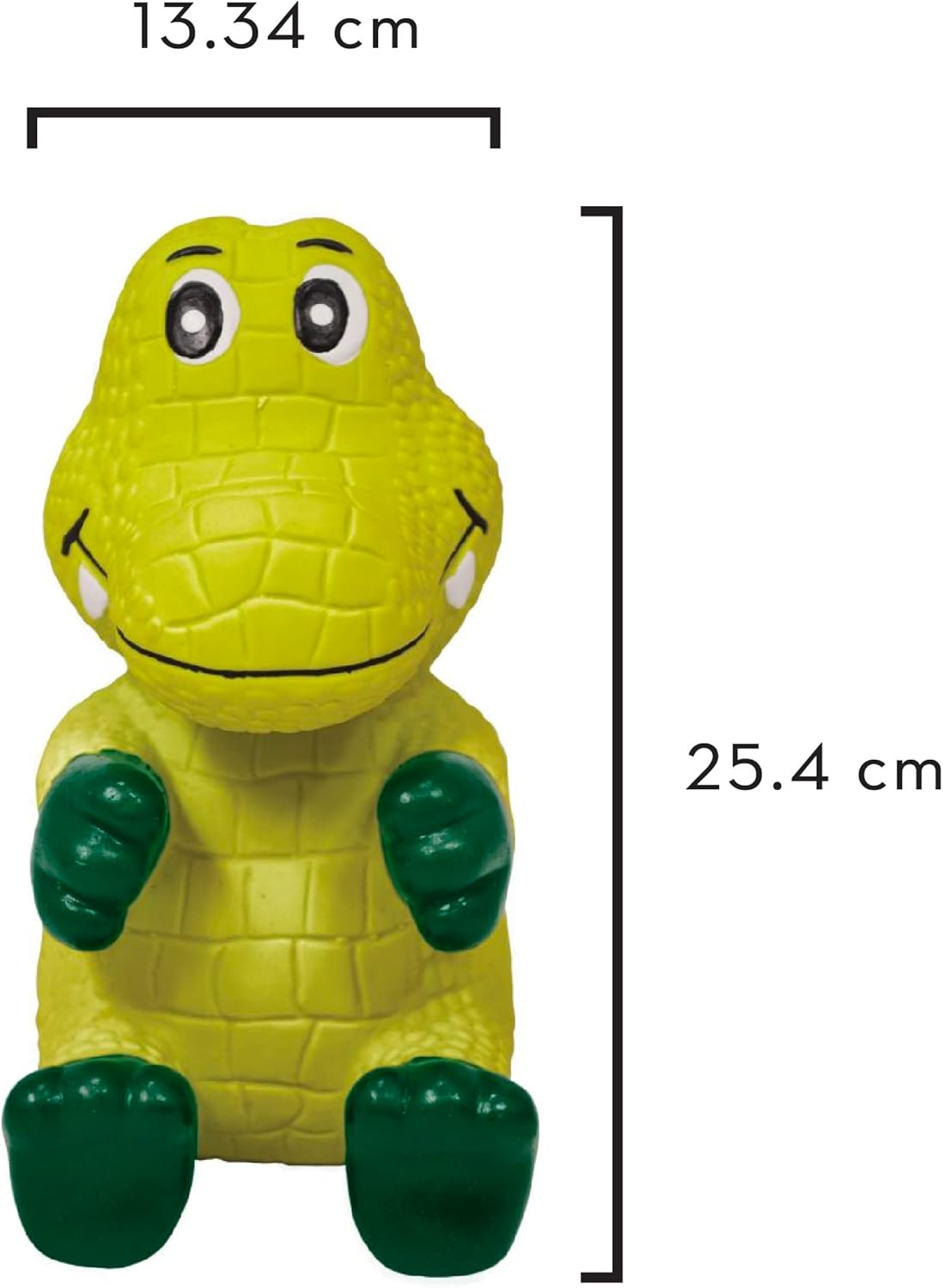 Kong Juguete COCODRILO WIGGI con Sonido Verde T.Grande (25x13cm aprox) para Perros - Imagen 2