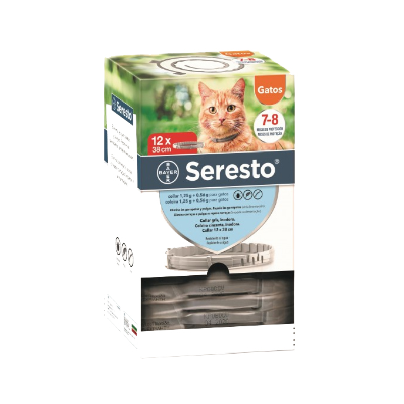 Seresto 1 Collar Antiparasitario (Pulgas y Garrapatas) 38 cm para Gatos - Imagen 2