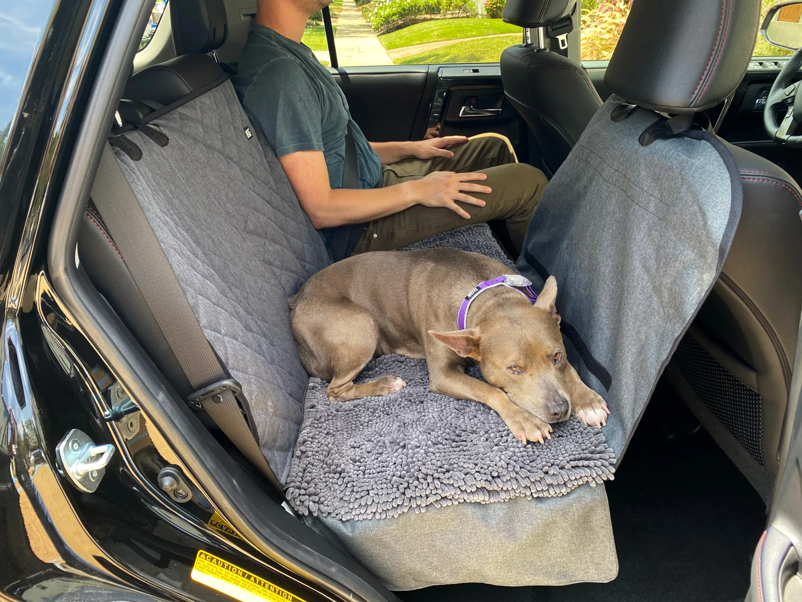 DGS FUNDA Protectora 3 en 1 para ASIENTO del COCHE (Dirty Dog Seat Cover) Aborbente para Perros - Imagen 2