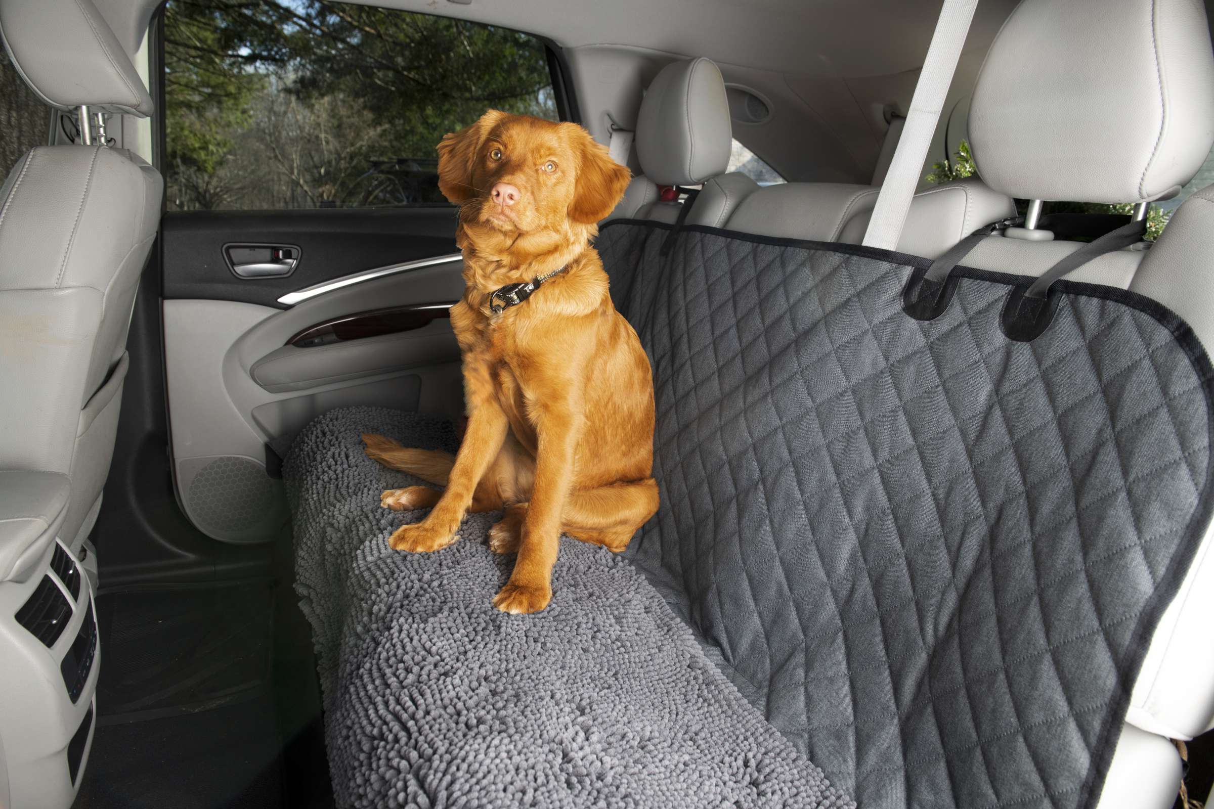 DGS FUNDA Protectora 3 en 1 para ASIENTO del COCHE (Dirty Dog Seat Cover) Aborbente para Perros - Imagen 5