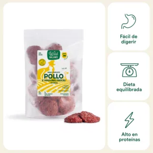Wild Balance Menú BARF de POLLO con verduras frescas 1 Kg para Gatos