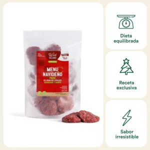 Wild Balance Menú BARF NAVIDAD - PAVO con Arándanos y Mango 1 kg para Perros
