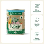 Wild Balance Comida HÚMEDA Completa - LATA PAVO y Verduras (Filosofía BARF) 400 g para Perros
