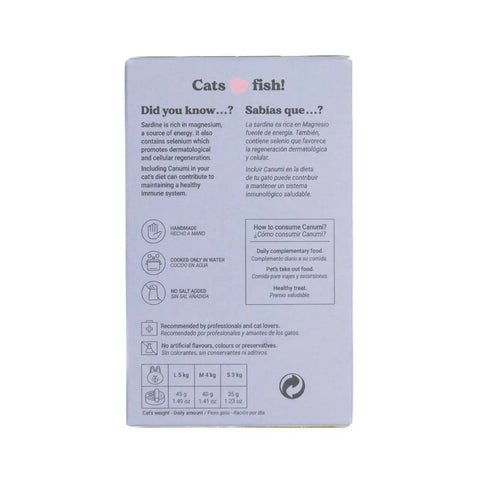 Canumi Lata de SARDINAS al natural 125 g para Gatos - Imagen 2