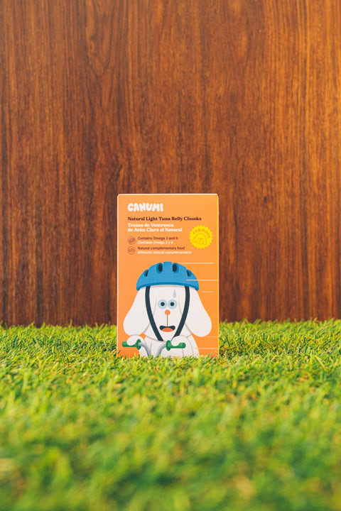 Canumi Lata de Trozos de VENTRESCA de Atún Claro al natural 120 g para Perros - Imagen 3