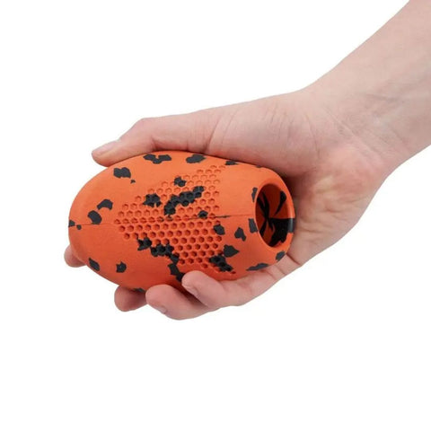 Non-Stop Juguete Mordedor Dog throw toy (de Caucho y Bambú) Naranja/Negro para Perros - Imagen 2