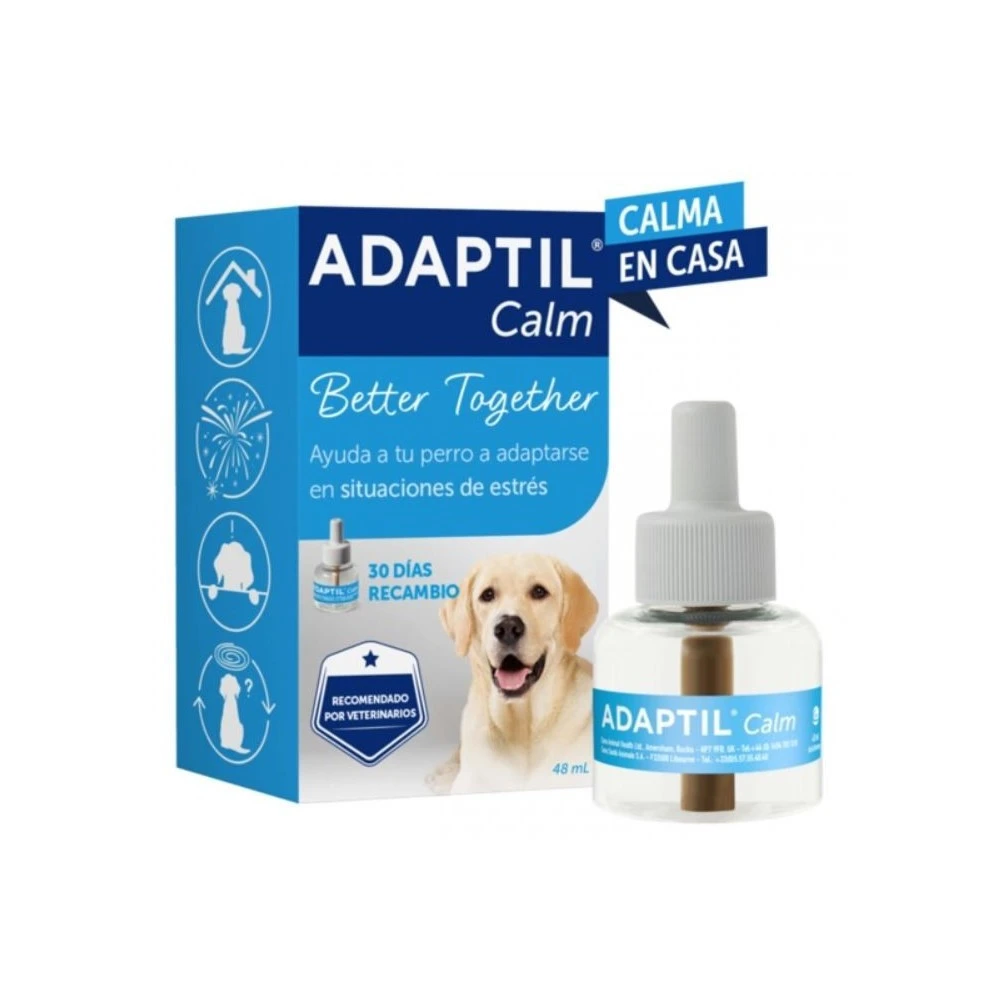 Adaptil Calm - Recambio 48 ml para el Difusor (Antiestrés) Duración 1 mes para Perros - Imagen 2