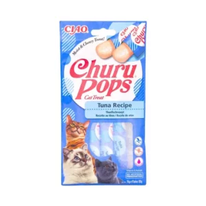 Inaba CHURU Pops ATÚN (Tuna) 60 g, Snack cremoso para Gatos