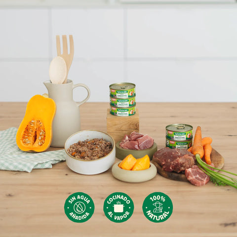 Wild Balance Comida HÚMEDA Completa - LATA RAGUT Tradicional TERNERA y POLLO con Verduras (Recetas Chef) 80 g para Gatos - Imagen 3