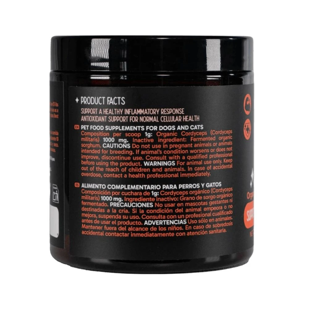 Mary&Trufa Suplemento Hongo Cordyceps - Fortalece Sistema Inmune 75 g para Perros y Gatos - Imagen 2