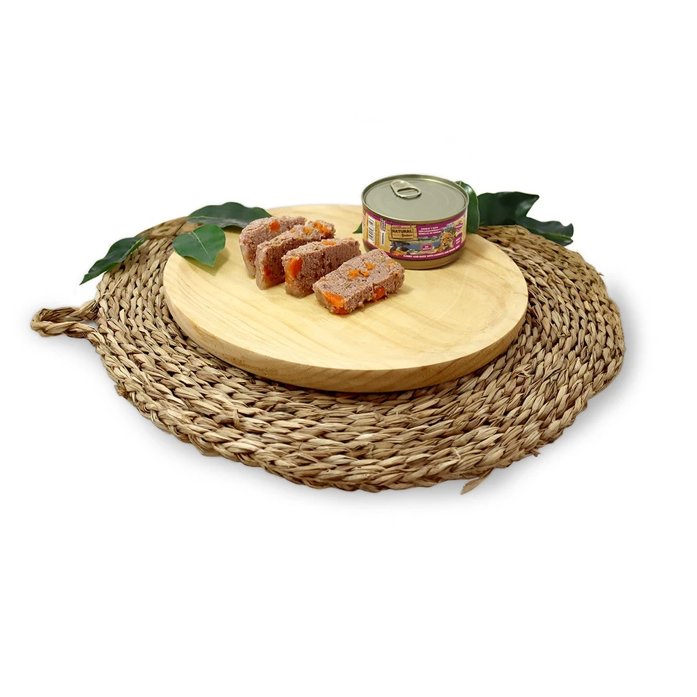 Natural Greatness Lata CONEJO Y PATO con zanahorias e hinojo 185 g para Gatos - Imagen 2