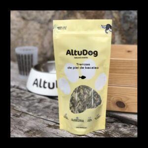 Altudog Snacks Trenzas de PIEL DE BACALAO 100 g para Perros