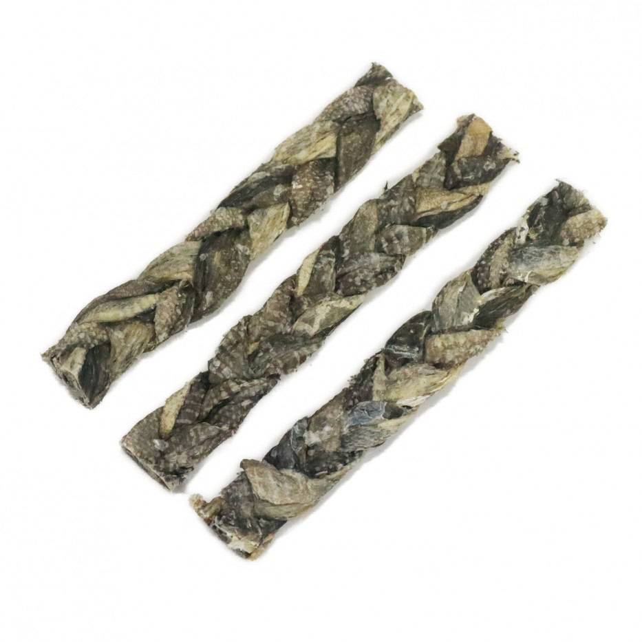 Altudog Snacks Trenzas de PIEL DE BACALAO 100 g para Perros - Imagen 2