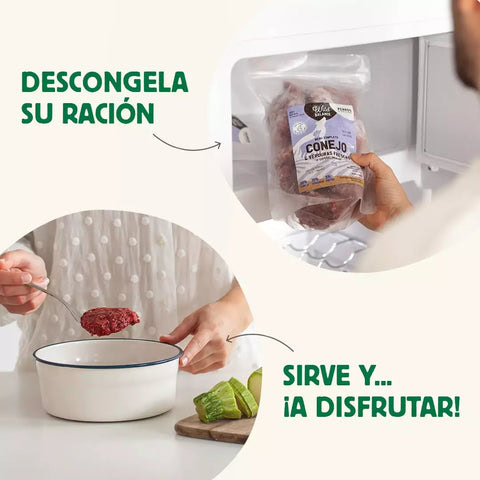 Wild Balance Menú BARF de BOQUERÓN Y SARDINA con Pavo y Verduras 1 kg para Gatos - Imagen 4