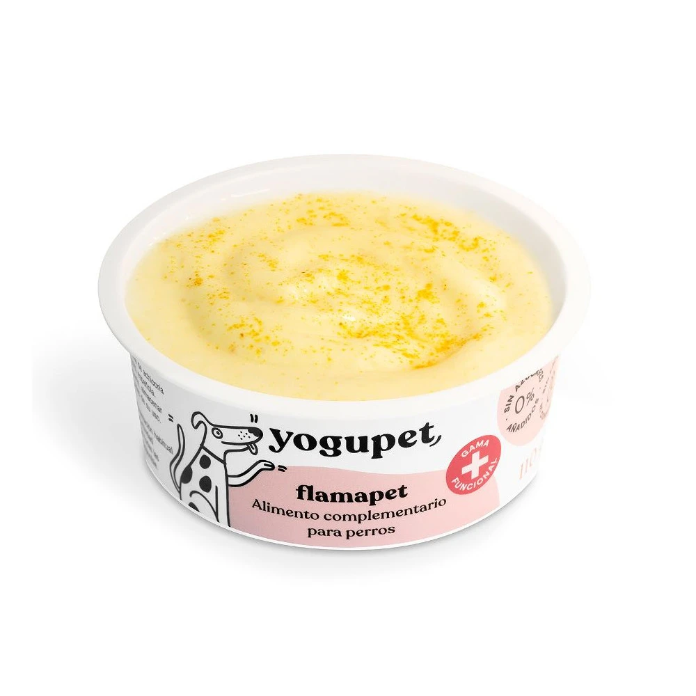 Yogupet Flamapet Yogur Natural MIEL, COLÁGENO, INULINA (Salud Articular y Pelaje) 110 g para Perros - Imagen 2