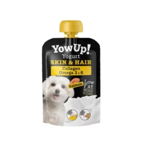 YowUp Yogur Natural Salmón Piel y Pelo (Colágeno y Omega 3 y 6) 115 g para Perros