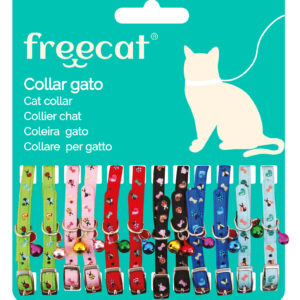 Freedog COLLAR con Cascabel T.Única (10mm x 20/30cm) para Gatos