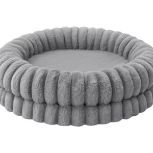 Freedog CAMA MUFFIN (Diseño Circular con Bordes Altos) para Perros y Gatos