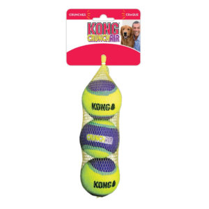 Kong 3 Pelotas TENIS CRUNCHAIR (con sonido crujiente) para Perros