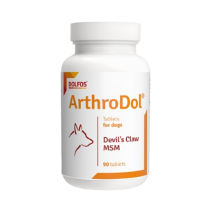Dolfos ArthroDol - Suplemento Natural Alivio Dolor e Inflamación Articular con Garra Diabo y MSM 90 comp. para Perros y Gatos