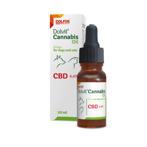 Dolfos Dolvit Cannabis Oil - Suplemento Aceite Natural de CBD - Equilibrio y Bienestar 10 ml para Perros y Gatos