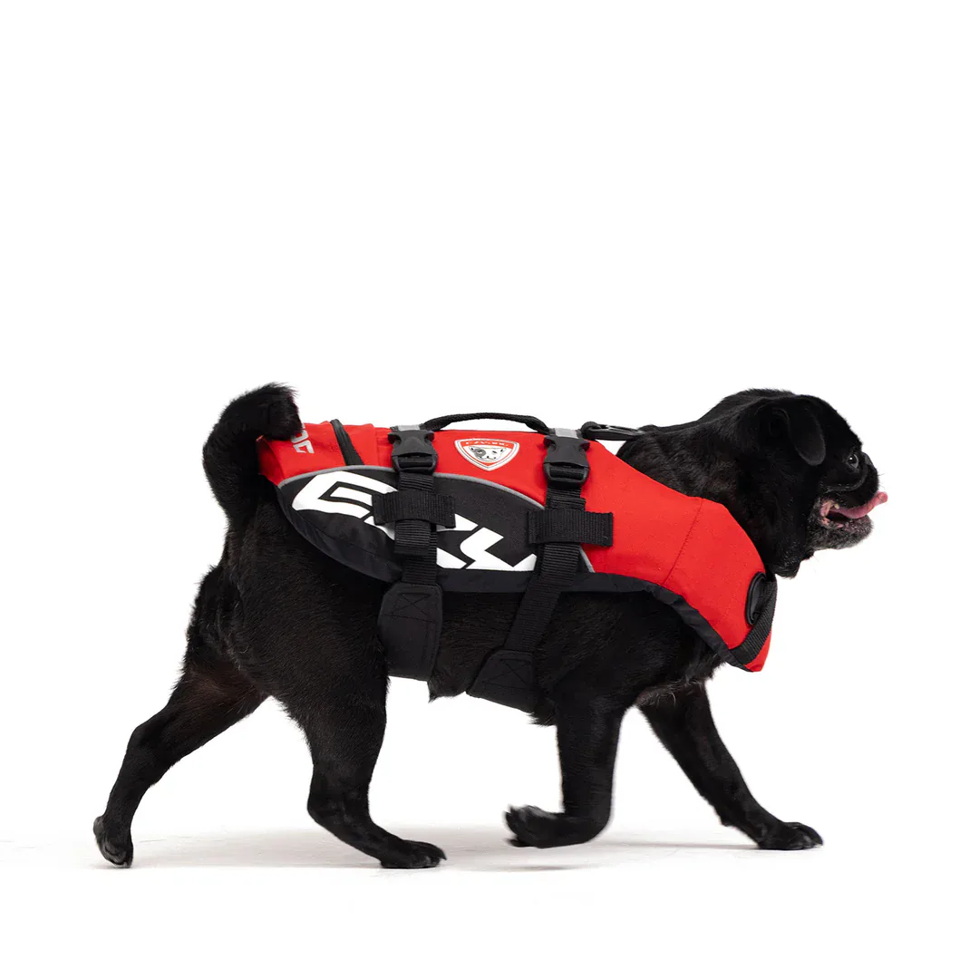 Ezydog Chaleco Salvavidas (norma DFD) ROJO para Perros - Imagen 2