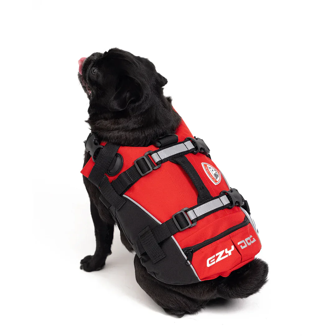 Ezydog Chaleco Salvavidas (norma DFD) ROJO para Perros - Imagen 3