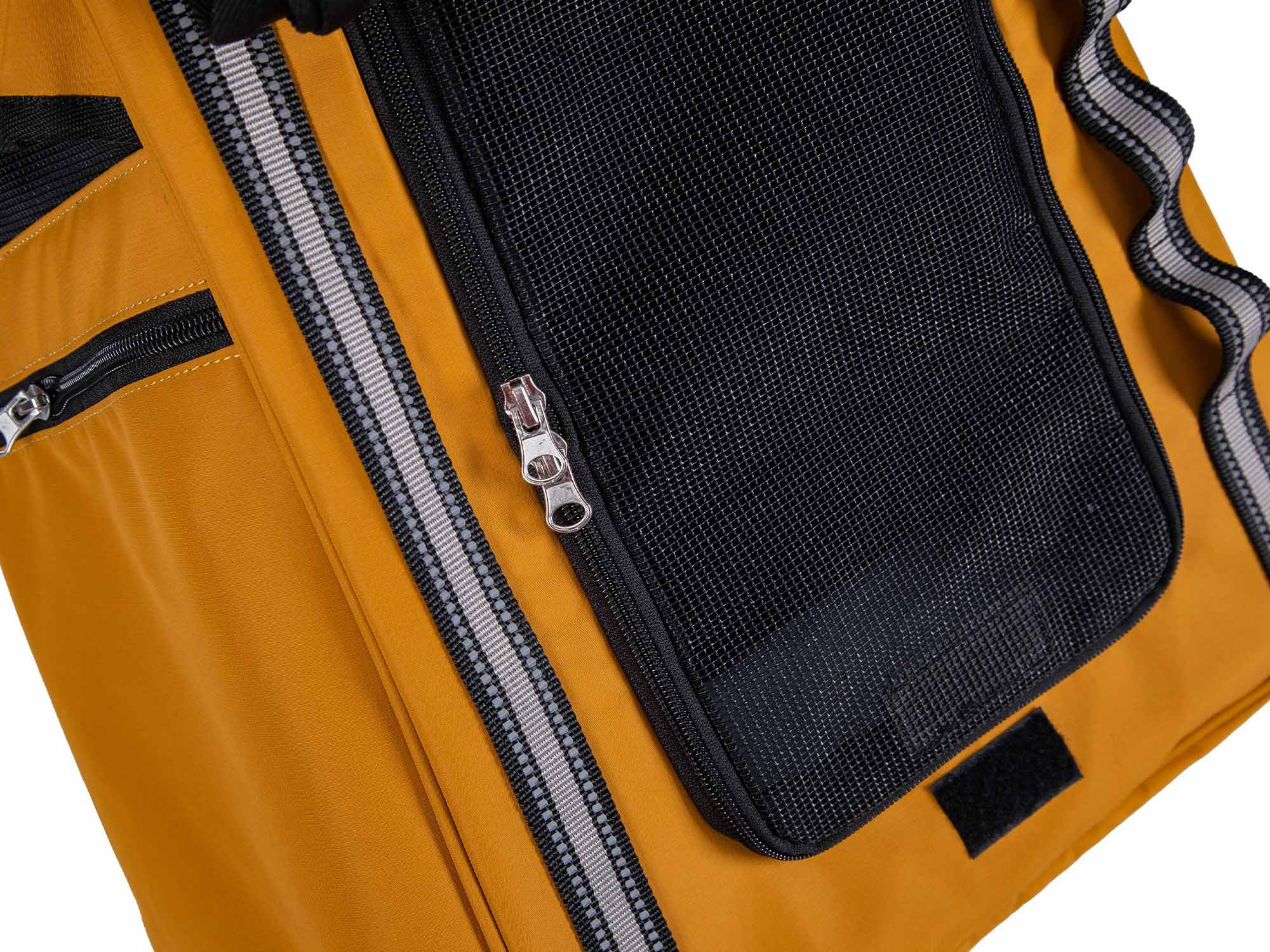 Freedog MOCHILA Transporte HighTrail, T.Única (47x22x33 cm) Amarillo Mostaza para Perros y Gatos - Imagen 3