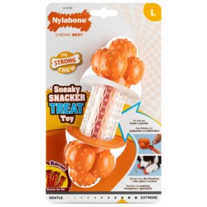 Nylabone Juguete HUESO Masticable Sneaky Snacker (sabor Bacon) para Perros