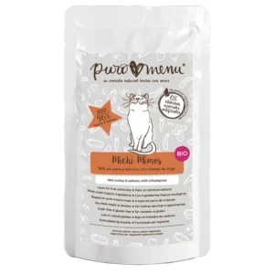 Puromenu Sobre PAVO Y SALMÓN (Michi Mimos) 100 g para Gatos