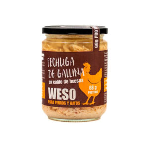 Weso Tarro de Pechuga de Gallina en caldo de huesos 400 ml para Perros y Gatos de Weso disponible en Emperrados para cuidar a tu peludo.