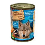 Natural Greatness Lata BACALAO con pimiento rojo, calabaza, aceite de oliva, patata y tomillo 400 g para Perros de Natural Greatness disponible en Emperrados para cuidar a tu peludo.