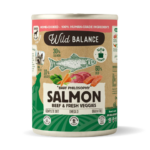 Wild Balance Lata SALMÓN Y TERNERA con Verduras (Comida Cocinada Húmeda-Filosofía BARF) 400 g para Perros de Wild Balance disponible en Emperrados para cuidar a tu peludo.