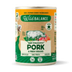 Wild Balance Lata CERDO y Verduras (Comida Cocinada Húmeda-Filosofía BARF) 400 g para Perros de Wild Balance disponible en Emperrados para cuidar a tu peludo.