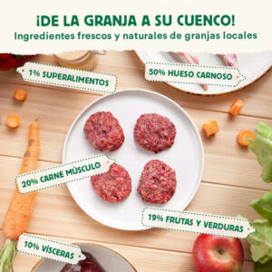 Comida natural para perros sabor conejo con verduras frescas de Wild Balance