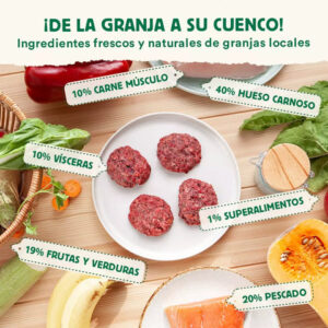 Comida natural para perros de salmón y verduras Wild Balance
