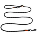 Non-Stop Rock adjustable leash / Correa Ajustable, 2,3 m, Negro para Perros de Non-Stop disponible en Emperrados para cuidar a tu peludo.
