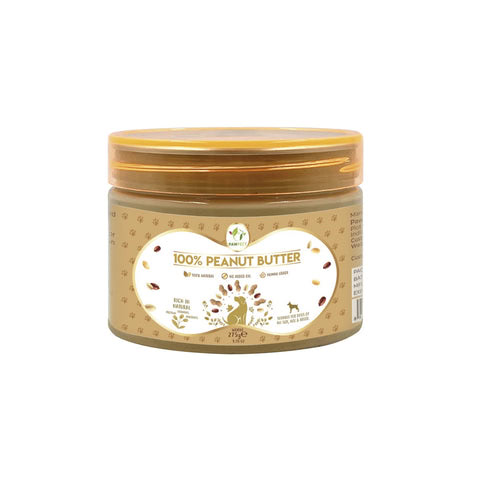 Pawfect Crema de Cacahuete con Banana y Semillas de Lino (Peanut Butter) 275 g para Perros de Pawfect disponible en Emperrados para cuidar a tu peludo.